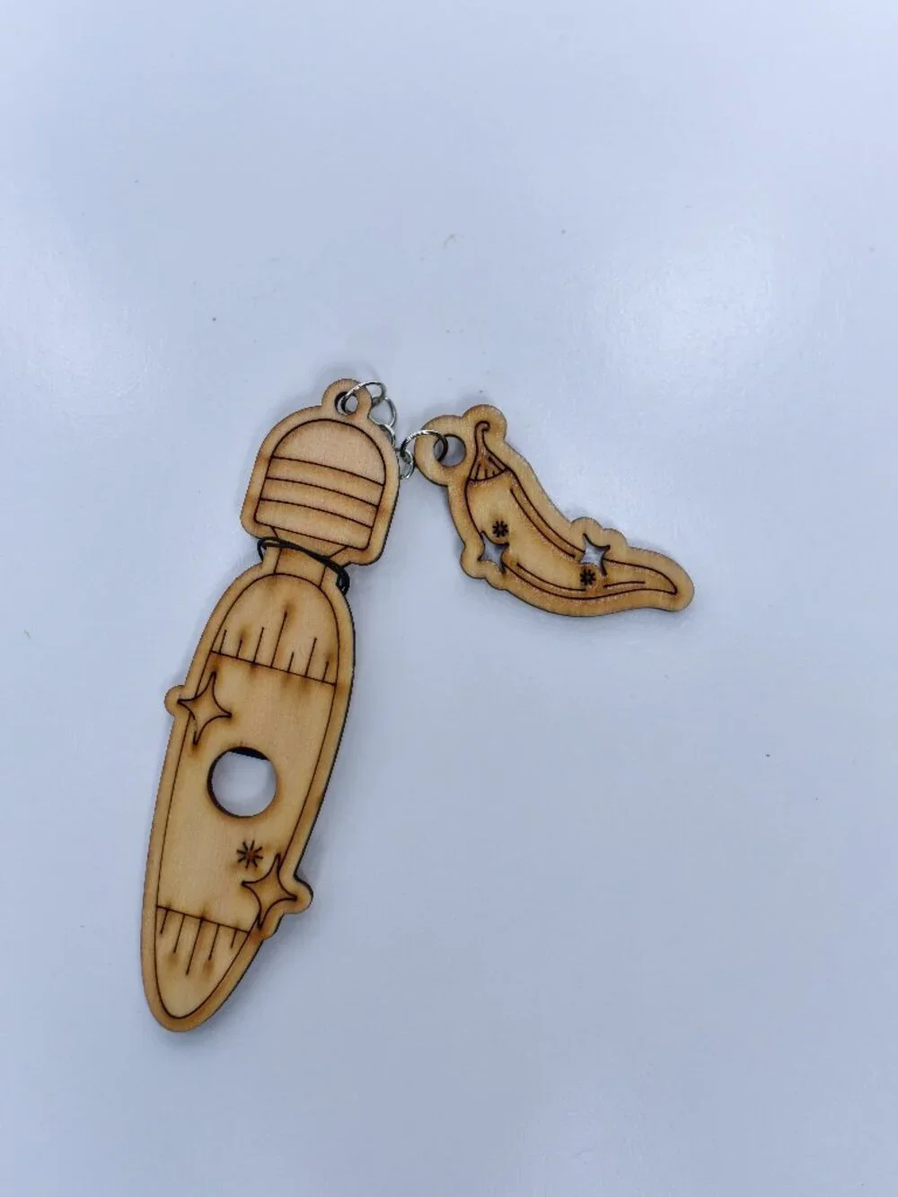 Handmade Wooden Bookmarks Floral Quote Smut Reader Paddle Charms Tassel